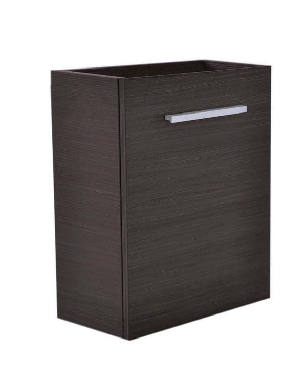 Vision L/R Waschbeckenunterschrank Wiesbaden mit 1 Tür, 40x21 cm in grauem Eichenholz