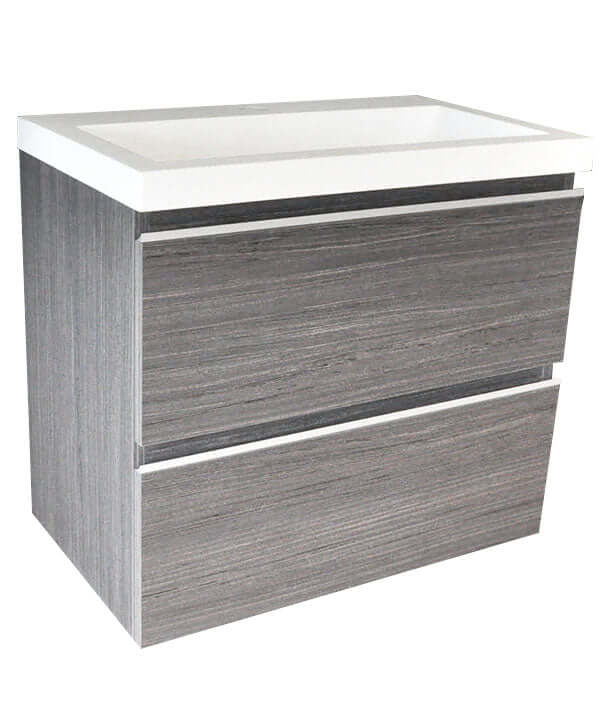 Shall Unterschrank 60 x 36 cm Holzmaserung Grau