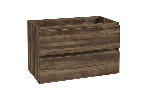 Alvara onderkast met 2 laden 1 uitsparing 80 x 46 cm donker eiken