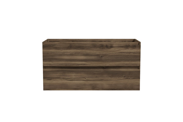 Alvara onderkast met 2 laden 1 uitsparing 100 x 46 cm donker eiken