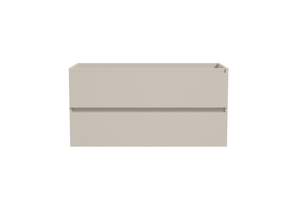Alvara onderkast met 2 laden 1 uitsparing 100 x 46 cm donker cashmere