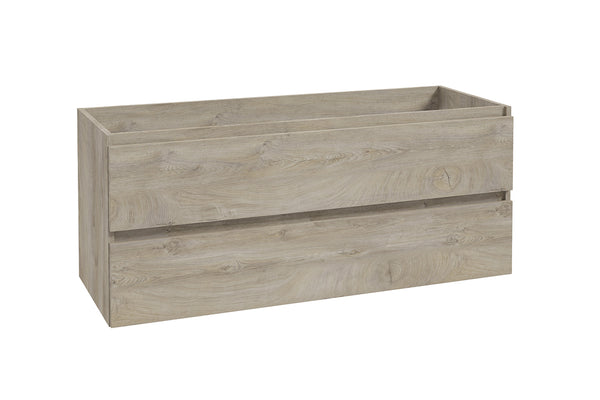 Alvara onderkast met 2 laden 2 uitsparingen 120 x 46 cm grijs eiken