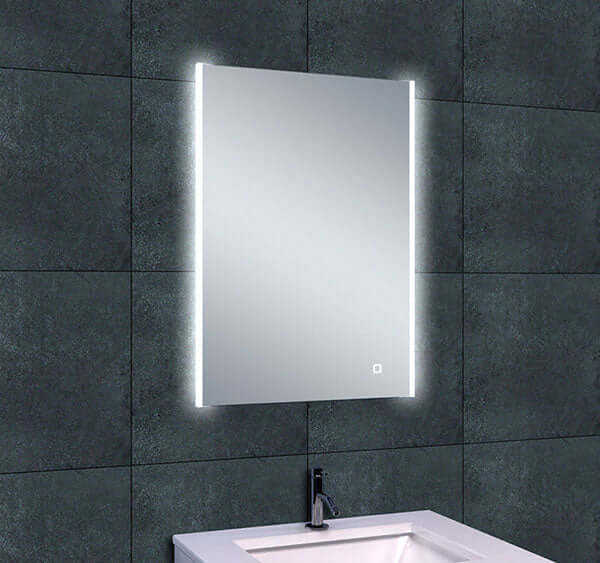 Miroir LED dimmable Wiesbaden Duo-Led, sans condensation, 50X70Cm