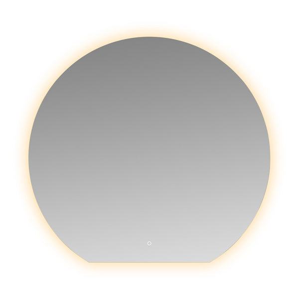 Miroir rond Tramonto avec LED, dimmable et chauffage miroir 120 x 112 x 0,3 cm