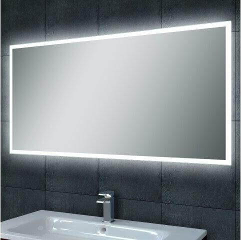 Quatro miroir LED dimmable Wiesbaden avec chauffage de miroir (toutes tailles)