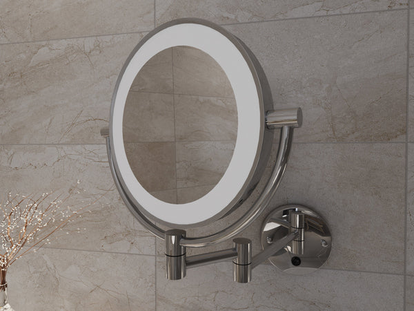Miroir de salle de bain LED chrome