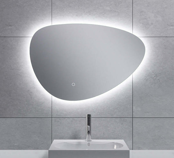 Wiesbaden Uovo Organische Spiegel 70 cm met LED en Verwarming