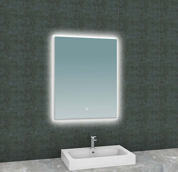 Miroir rectangulaire Soul Wiesbaden avec éclairage LED Éclairage d'arrière-plan 60 cm
