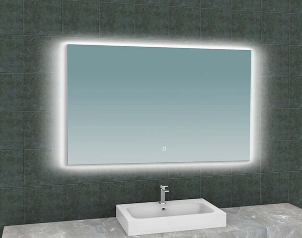 Miroir rectangulaire Soul Wiesbaden avec éclairage LED Éclairage d'arrière-plan 120 cm