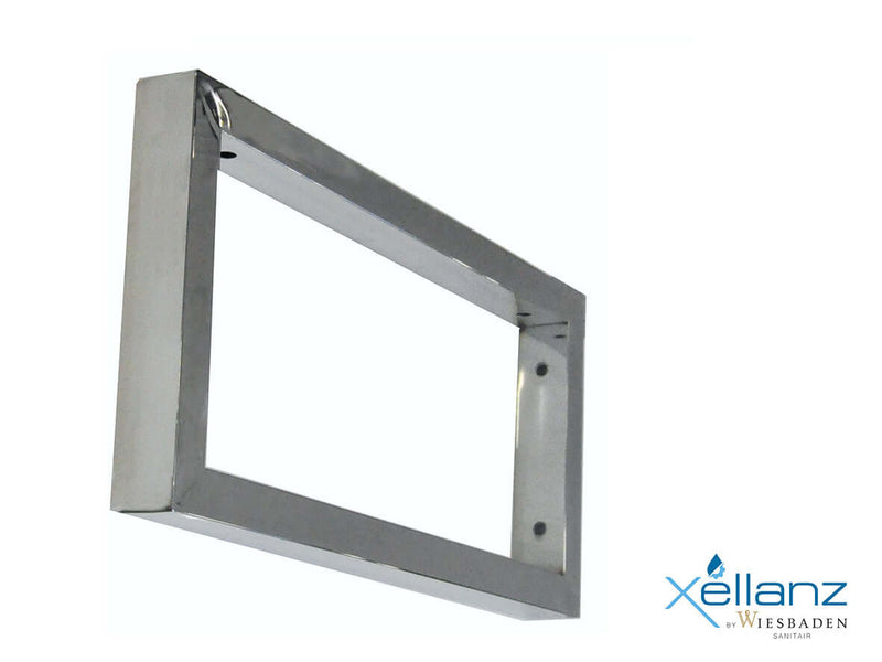 Support de suspension carré 460 x 220 mm chrome