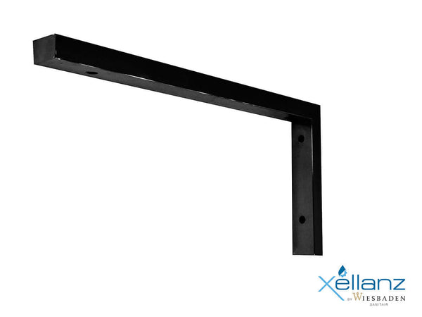 Support de suspension en L 460 x 220 mm noir mat