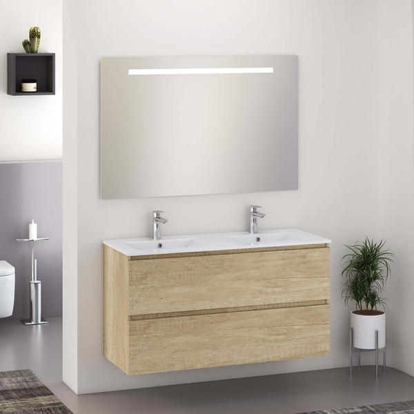 SEPHIA meuble de salle de bain complet 120cm nature