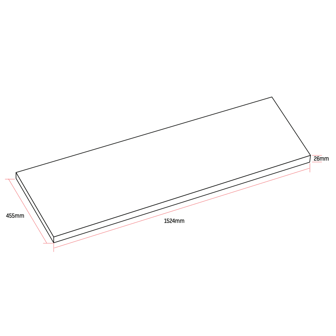 ALONI Wastafelblad MDF