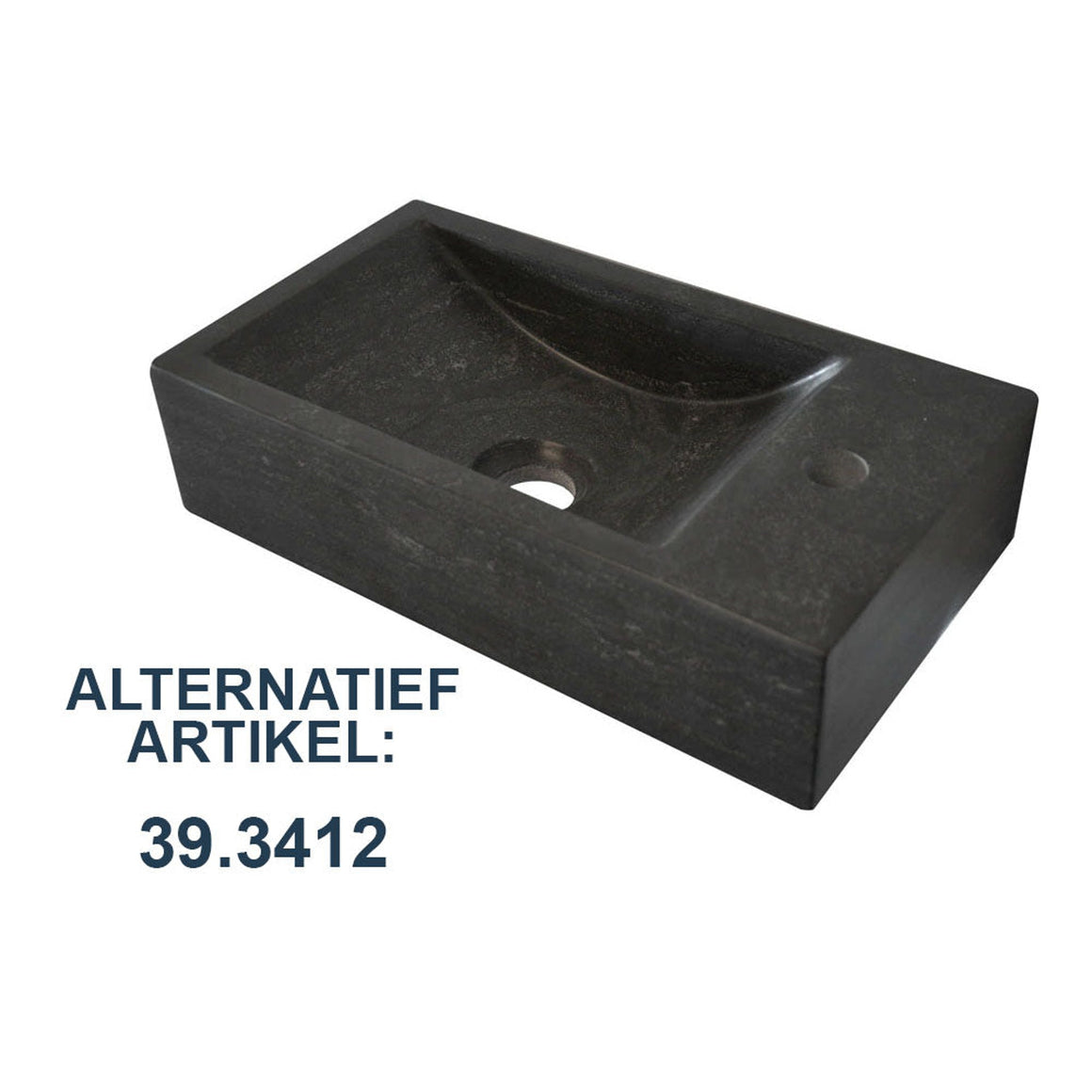 Wiesbaden Wiesbaden Raw fontein hardsteen gezoet 40 x 22 x 10 cm / Rechts - productfoto