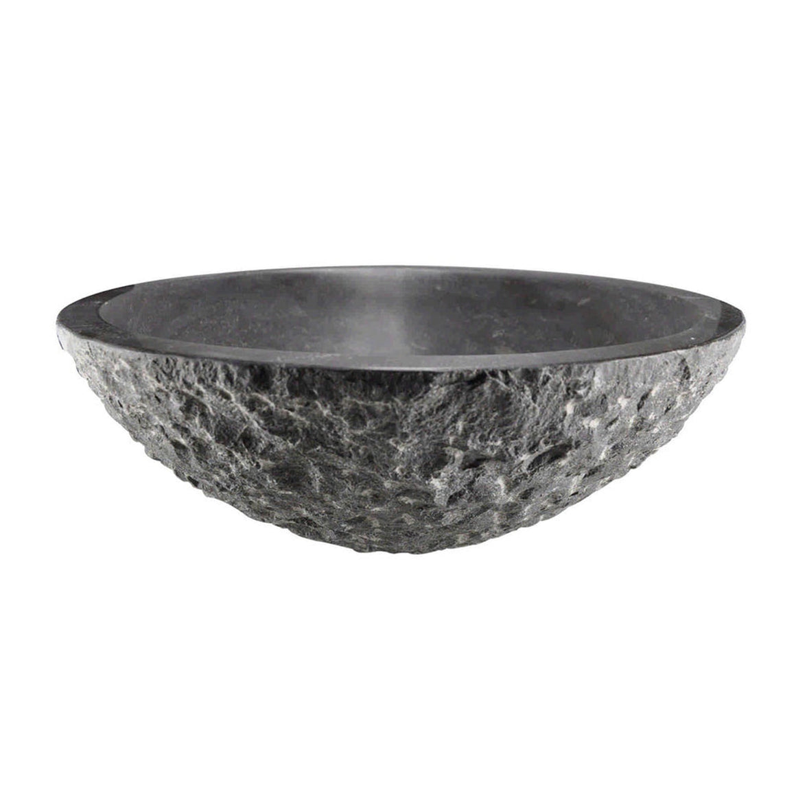 Wiesbaden Raw waskom rond hamerslag hardsteen gezoet 42 x 14 cm - productfoto