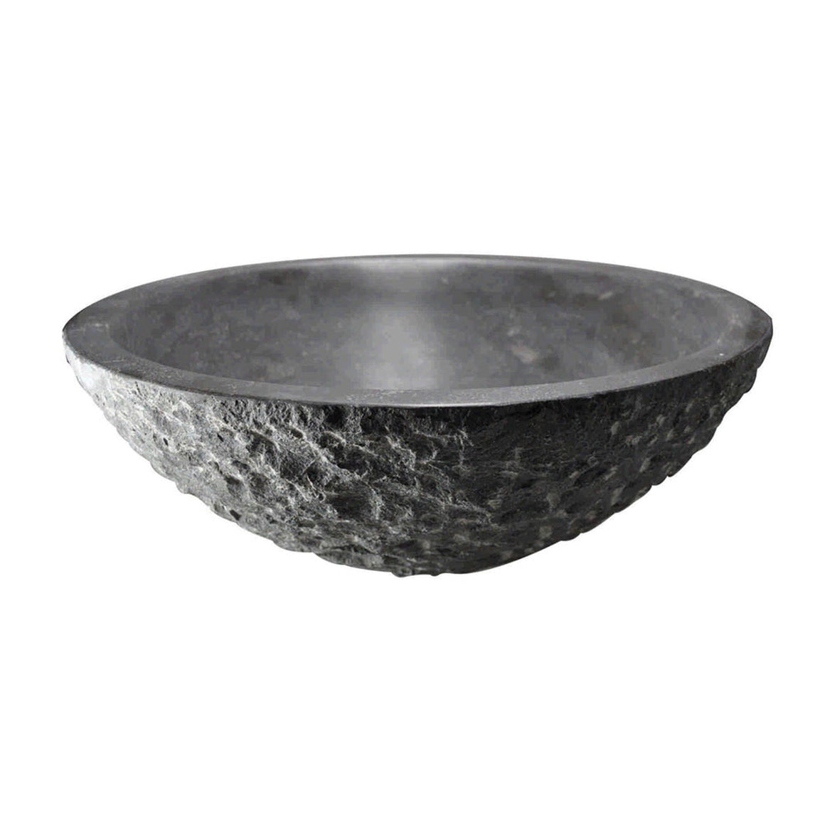 Wiesbaden Raw waskom rond hamerslag hardsteen gezoet 42 x 14 cm - productfoto
