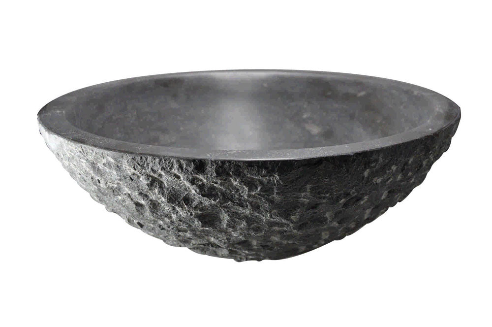 Wiesbaden Raw waskom rond hamerslag hardsteen gezoet 42 x 14 cm - productfoto