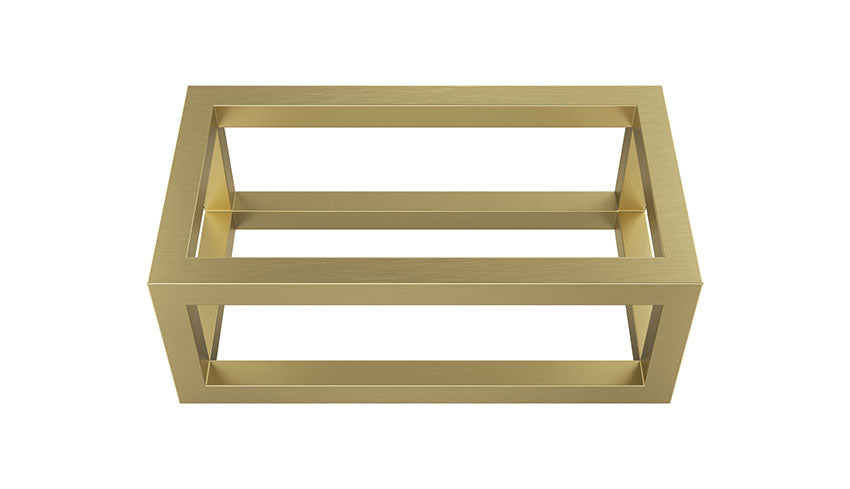 Wiesbaden Nick frame voor fontein PVD Geborsteld messing - productfoto