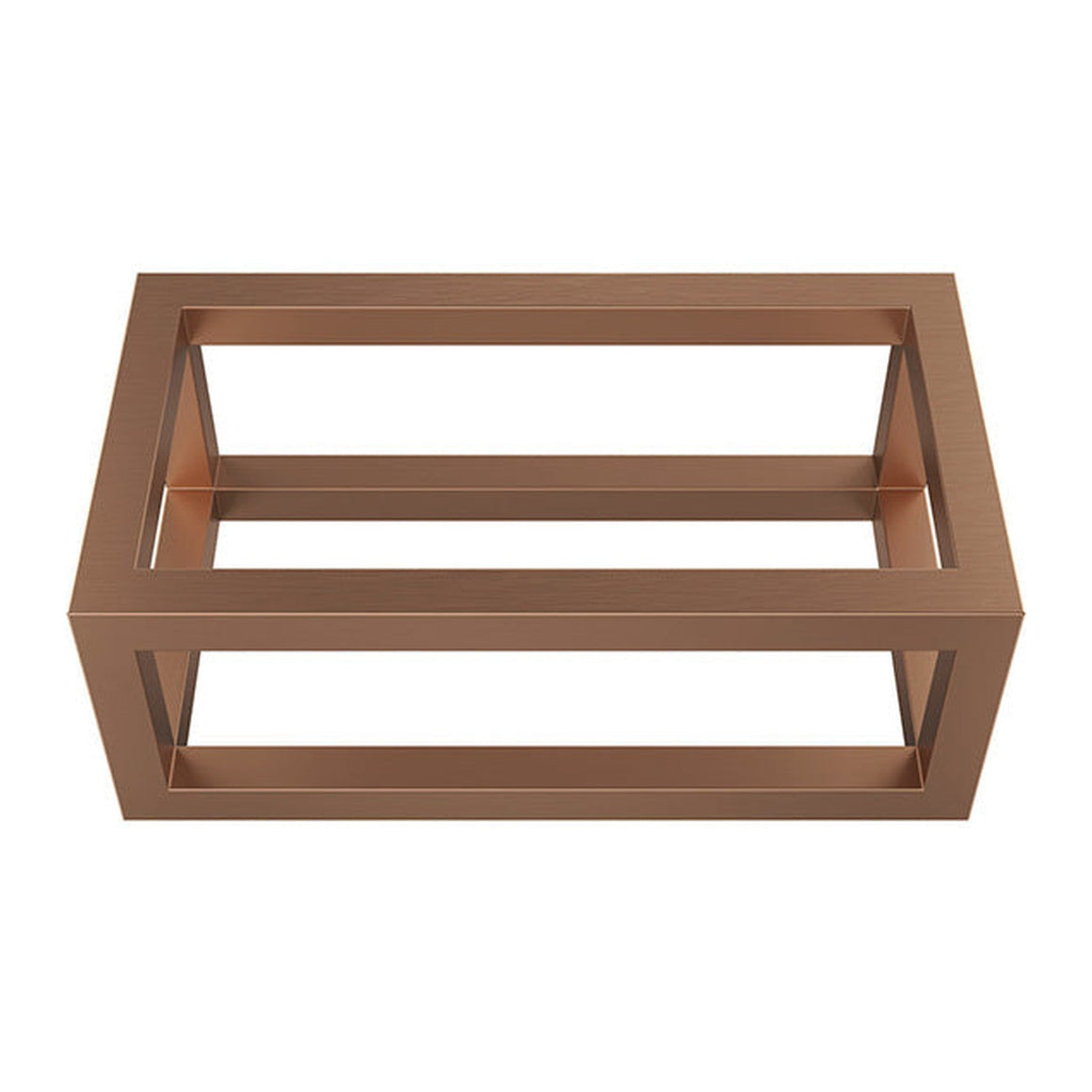 Nick frame voor fontein 395 x 150 x 215 mm geborsteld brons koper PVD