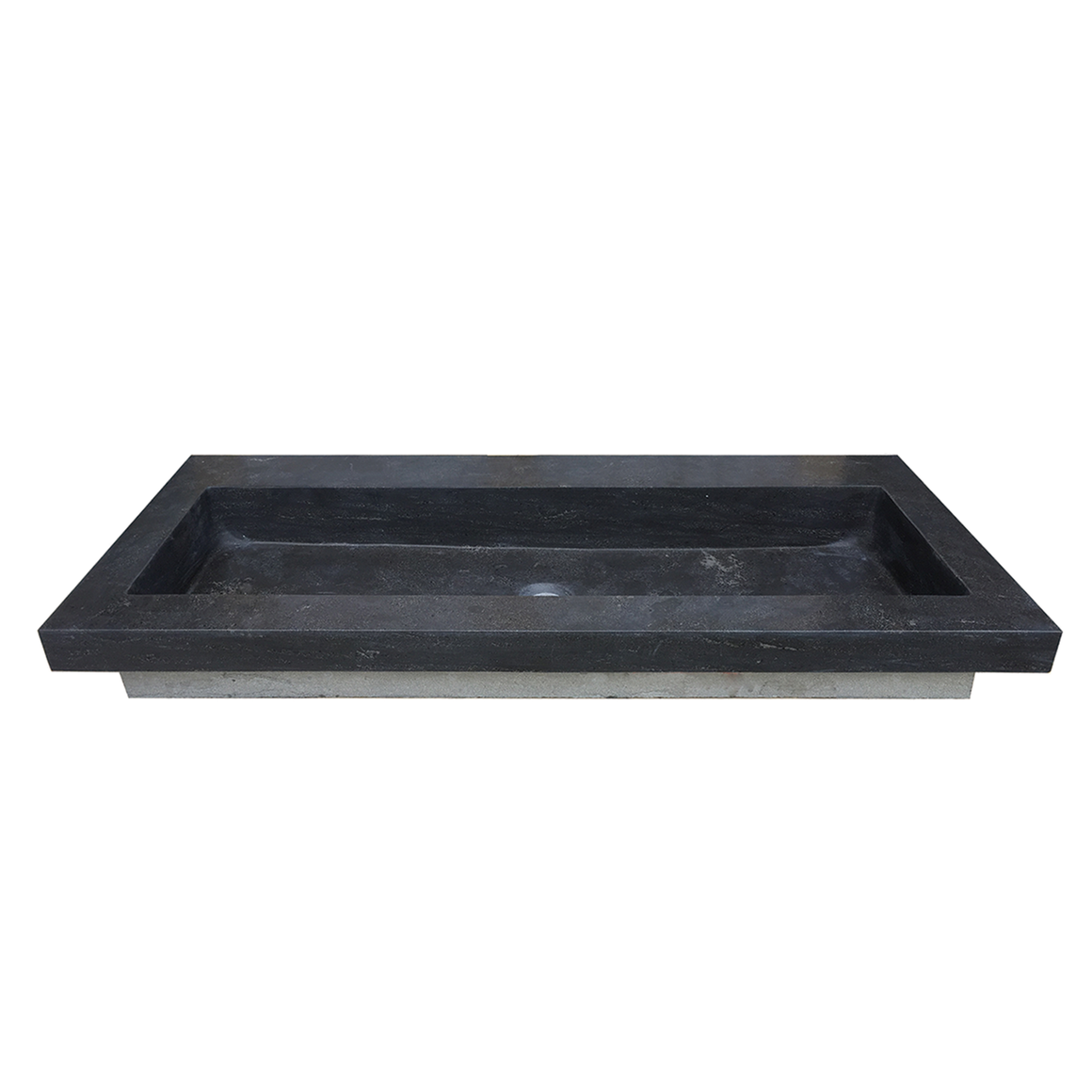 Wiesbaden Raw wastafel enkel zonder kraangat hardsteen gezoet 120 cm - productfoto
