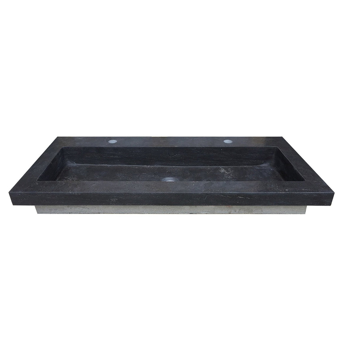 Wiesbaden Raw wastafel enkel met 2 kraangaten hardsteen gezoet 120 cm - productfoto
