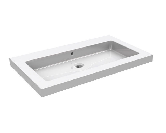 Wiesbaden Kera wastafel zonder kraangat 80 cm - productfoto
