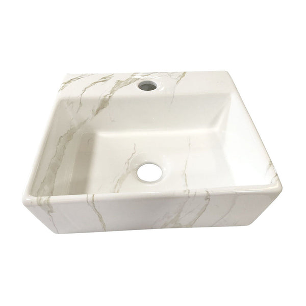 Wiesbaden Leto fontein 33,5×29×11,5 cm keramiek carrara