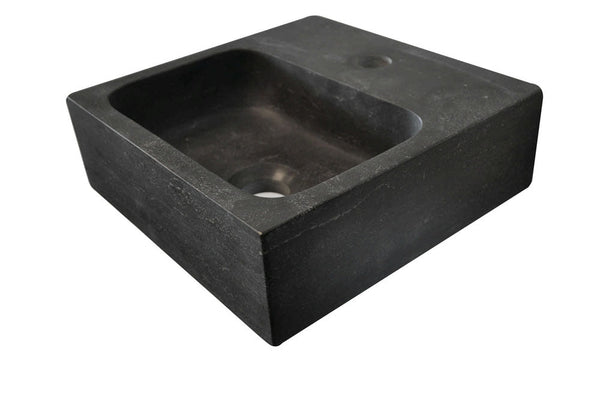 Fontaine brute 30x30x10 cm pierre dure adoucie