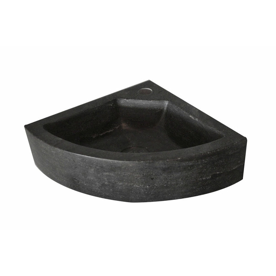 Raw hoekfontein 30x30x10 cm hardsteen gezoet