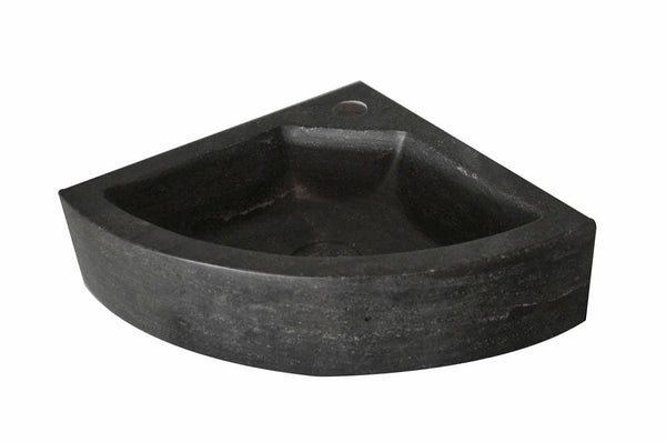 Raw hoekfontein 30x30x10 cm pierre dure polie