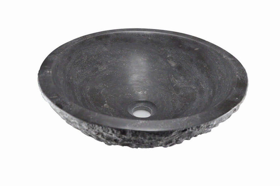 Hammertone Blauwsteen Opzetwastafel Wiesbaden Rond 42x14 cm