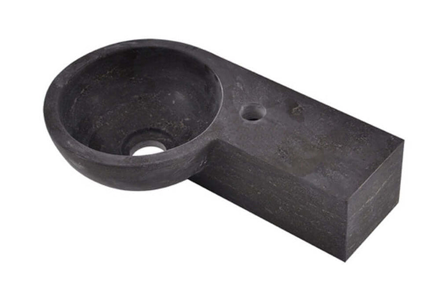 Blauwsteen Ronde Fontein Wiesbaden Rechts 40x23x10 cm