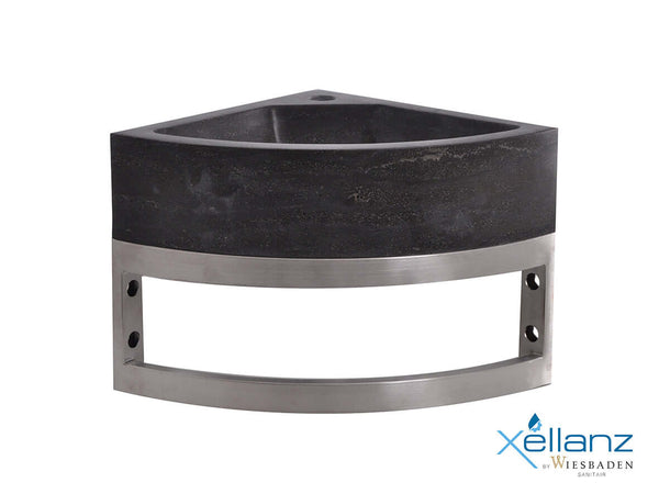 RVS Winkelmontagehalter Wiesbaden 30x30x10 cm