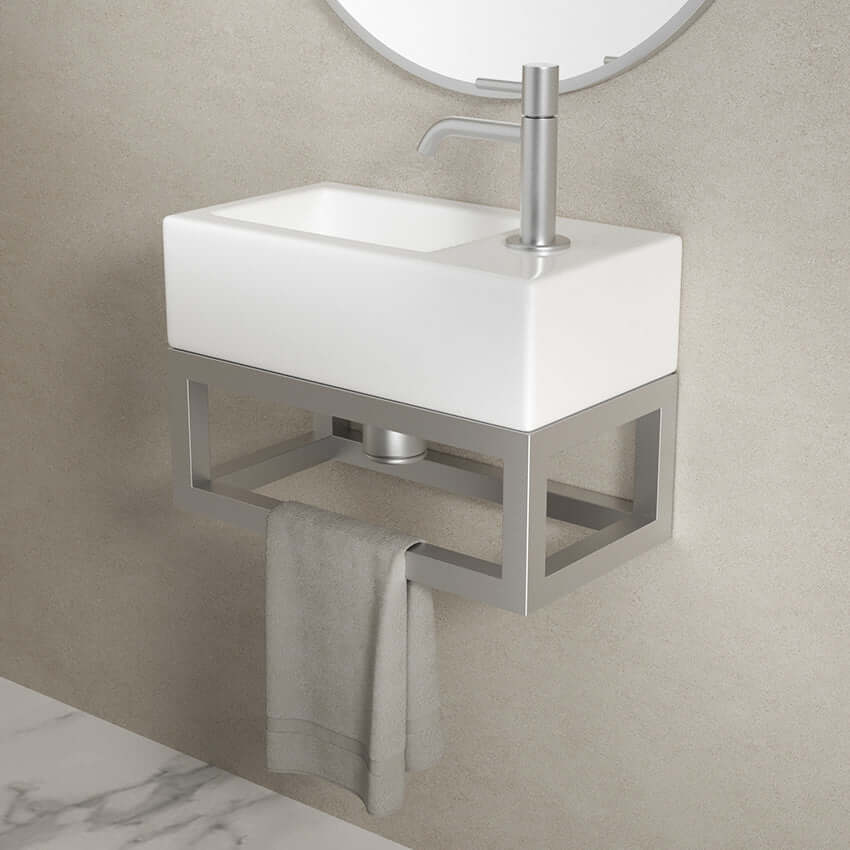 Cadre Nick pour Fontaine Wiesbaden 39,5x15x21,5 cm RVS
