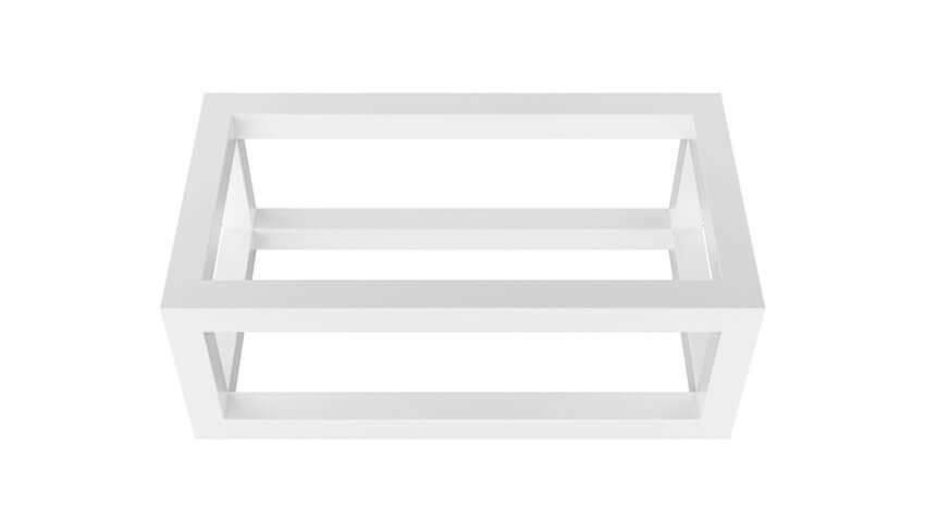 Nick Fonteinframe Wiesbaden 39,5x15x21,5 cm mat wit, ideaal als Frame voor Fontein in badkamer.