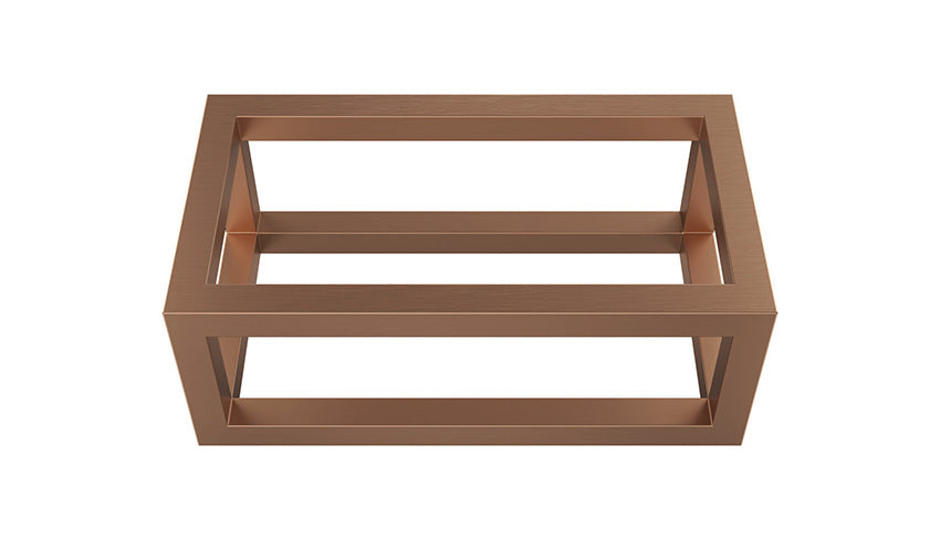 Nick frame voor fontein 395 x 150 x 215 mm geborsteld brons koper PVD