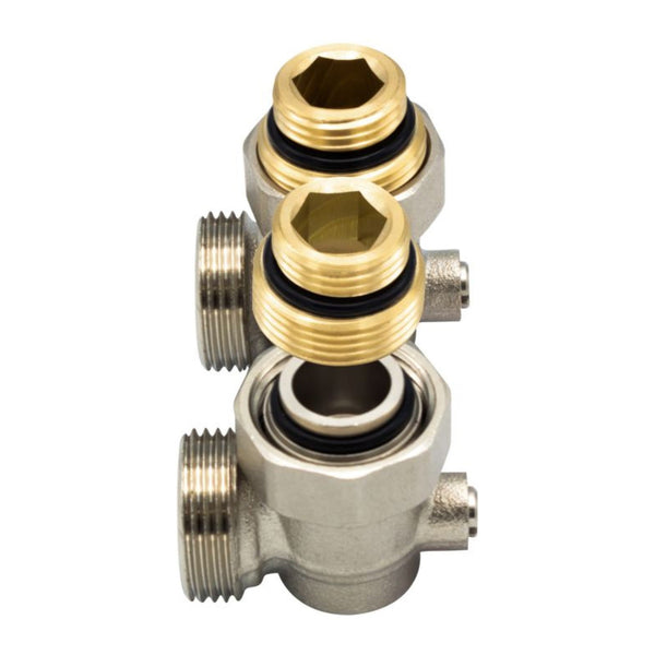 Belrad aansluitblok met muuraansluiting 3/4EK - 1/2 - MV