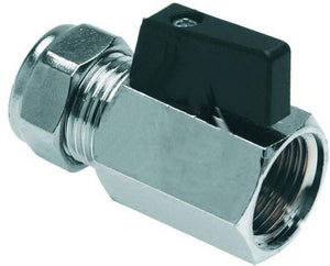 Riko mini-kogelkraan 1/2" bi x 15 mm knel chroom - productfoto