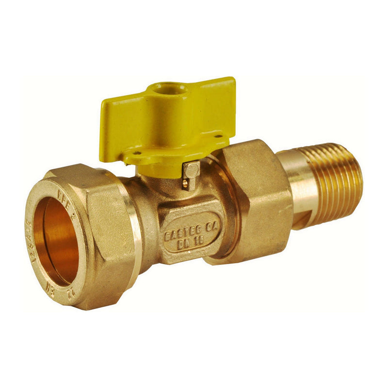Riko gaskogelkraan Gastec 22 mm knel x 1/2" bu - productfoto