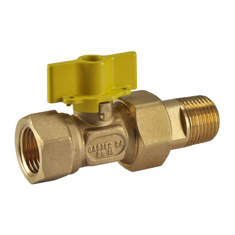 Riko gaskogelkraan messing Gastec 1/2" - productfoto