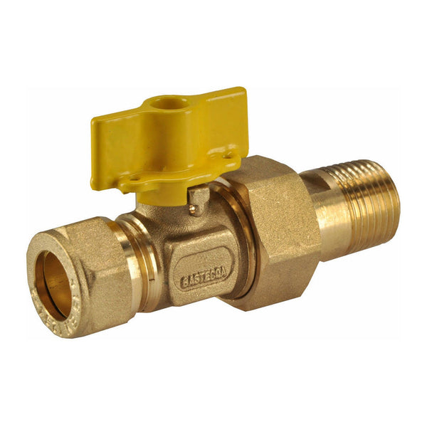 Riko gaskogelkraan Gastec 15 mm knel x 1/2" bu