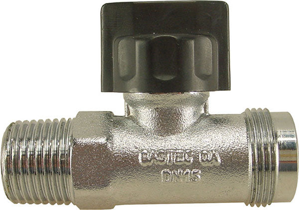 Riko gasaansluitkraan recht 1/2" x M24