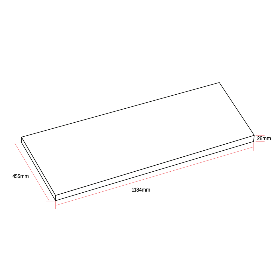 ALONI Wastafelblad MDF