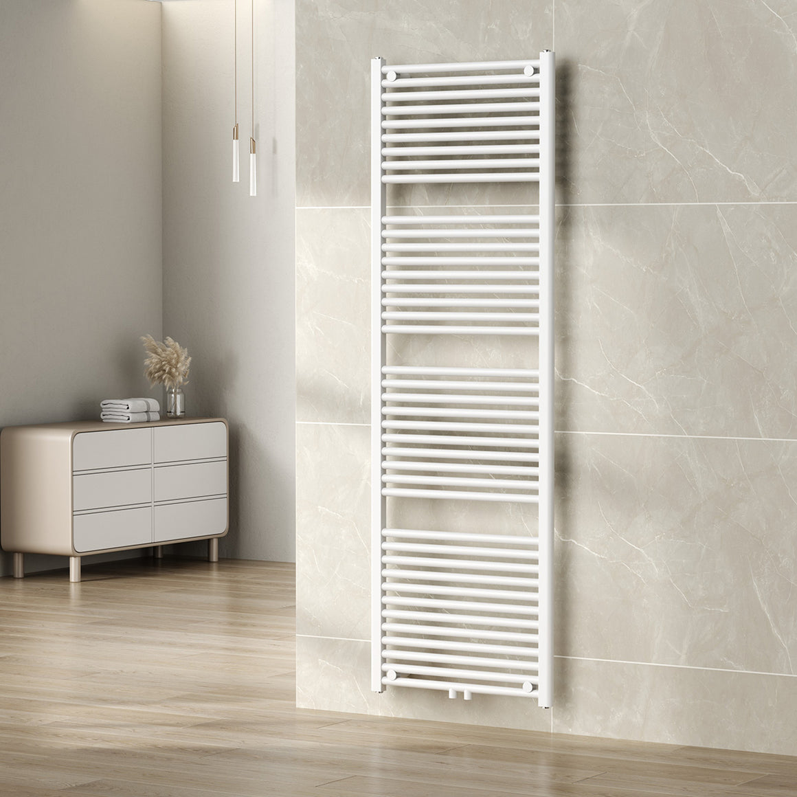Wiesbaden Elara sierradiator 181,7 x 60 cm / Glans wit - detailfoto