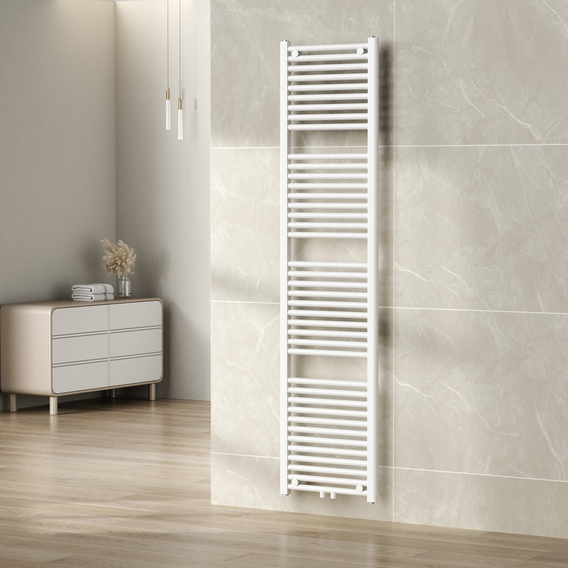 Wiesbaden Elara sierradiator 181,7 x 45 cm / Glans wit - detailfoto