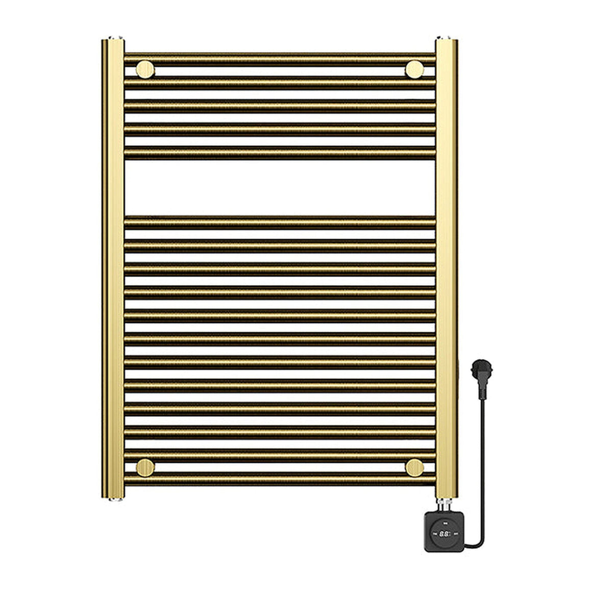 Wiesbaden Elara elektrische radiator Smart WiFi PVD 76,6 x 60 cm / geborsteld messing - productfoto