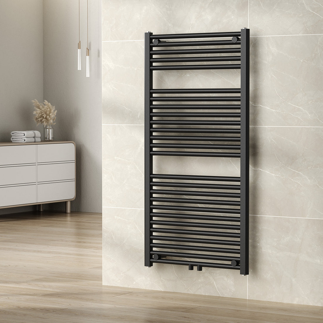Wiesbaden Elara sierradiator 118,5 x 60 cm / Antraciet - sfeerbeeld