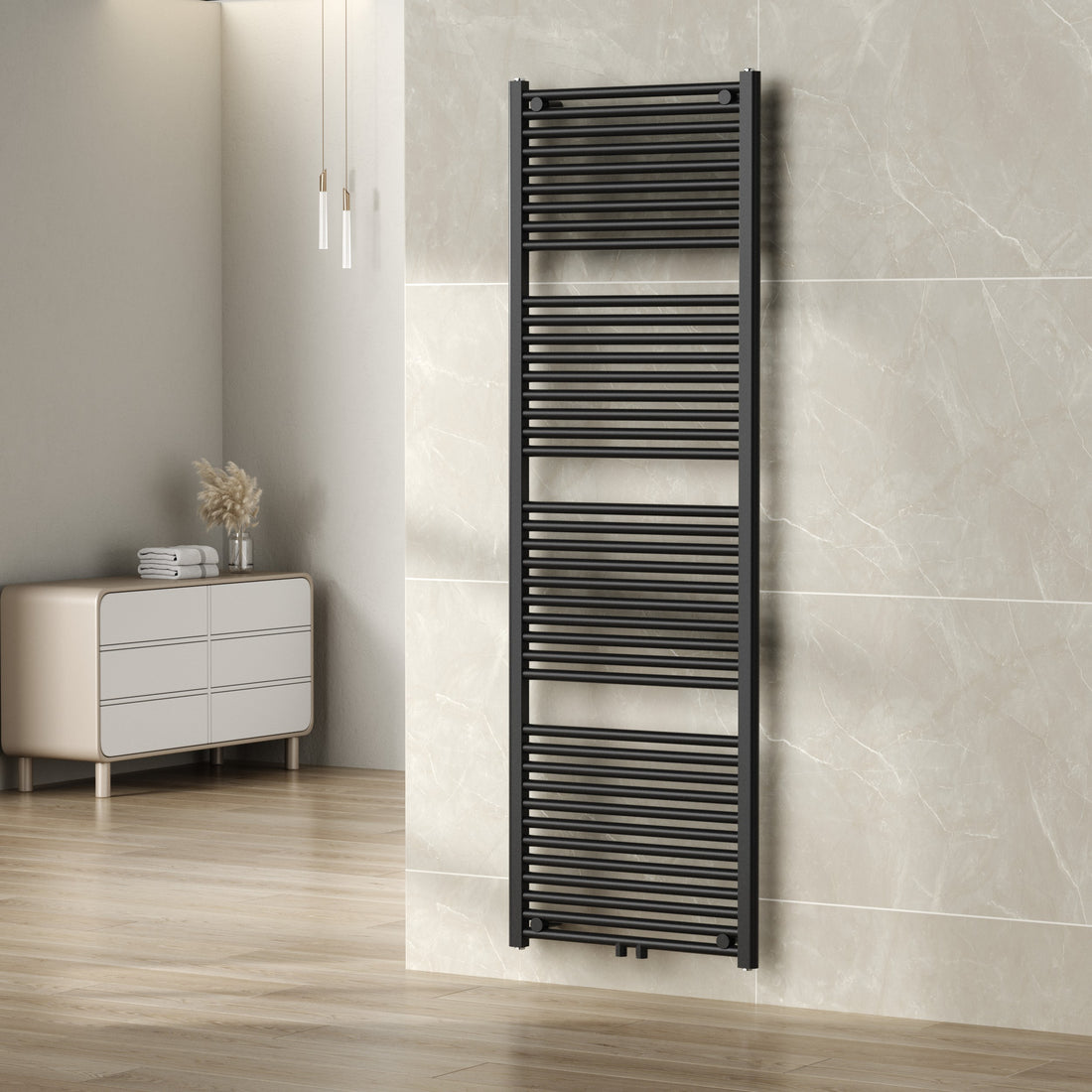 Wiesbaden Elara sierradiator 181,7 x 60 cm / Antraciet - sfeerbeeld