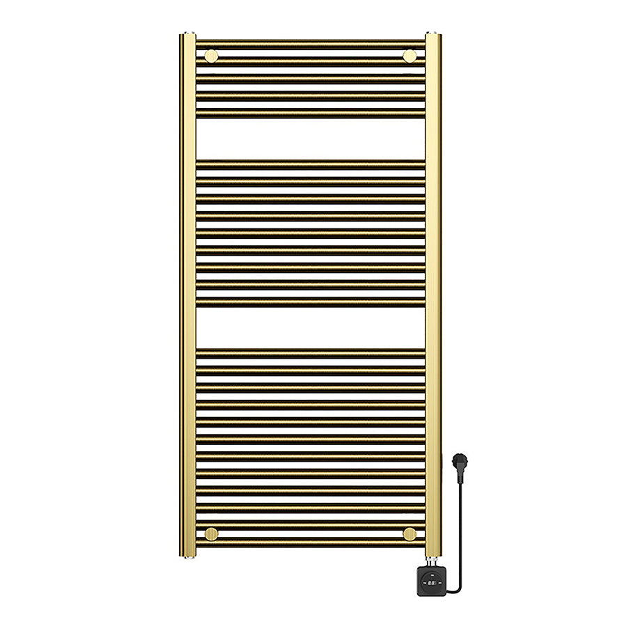 Wiesbaden Elara elektrische radiator Smart WiFi PVD 118,5 x 60 cm / geborsteld messing - productfoto
