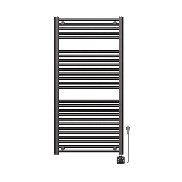 Radiateur électrique Elara Smart WiFi 118,5 x 60 cm gunmetal PVD